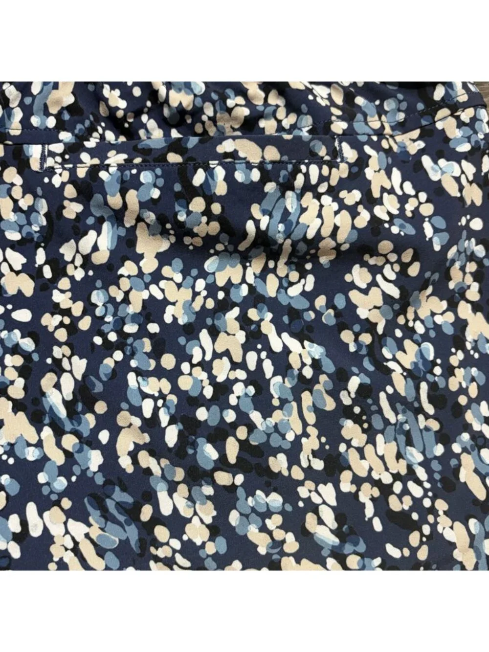 Johnny Was Calme Elements Travel Shorts Large Blue Multicolor Activewear NEW